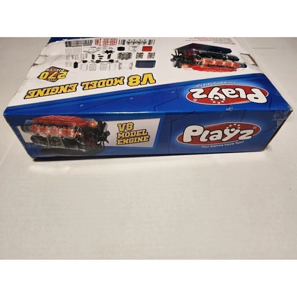 Playz V8 Combustion Engine Model Building Toy Kit